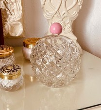 Glass vanity jar large - glass,