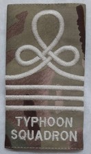 RAF Typhoon Squadron Slide MTP Royal Air Force UOTC Shoulder Rank 3 Bar Officer