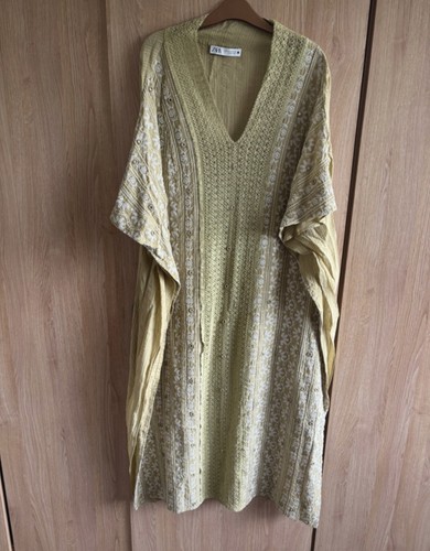 Zara embroidered kaftan - embroidered,