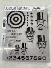 Tim Holtz Stampers Anonymous Inquisitive Cling Rubber Stamp CMS432