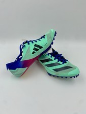 Mens Running Spikes Adidas Adizero Finese Track & Field Size UK9 Pulse Mint/blue