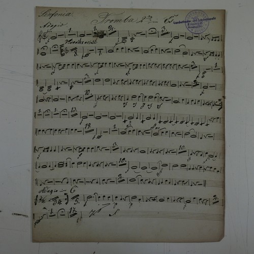 Antique music manuscript - music,
