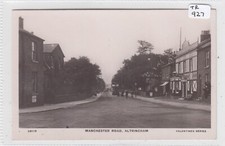 ALTRINCHAM Lancashire  Manchester Road near a Pub  Tram approaching  RP