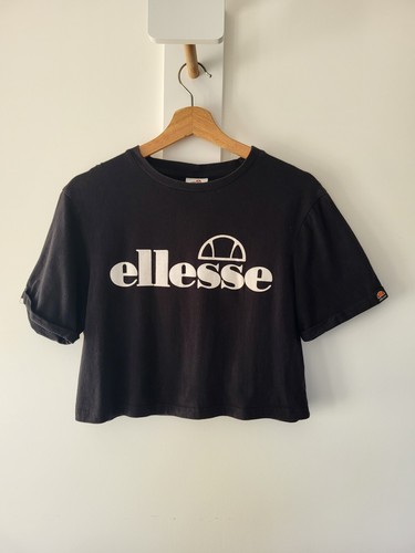 Ellesse cropped black top - ellesse,
