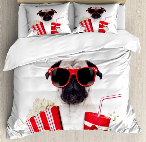 Pug duvet cover set - cover, going