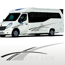 Stickers Camper Motorhome Street cm430x80 Laika Elnagh Adria Hymer Hobby Ark Etc
