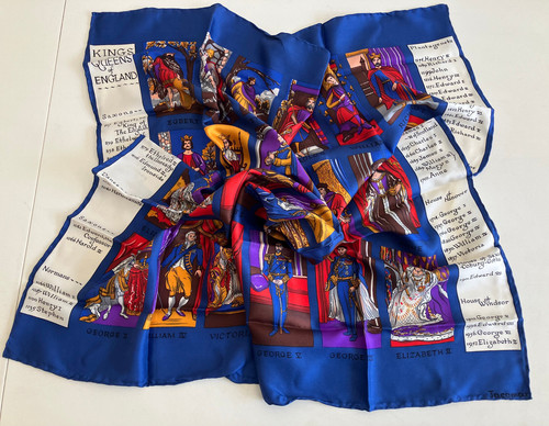 Jacqmar vtg hand - rolled, silk