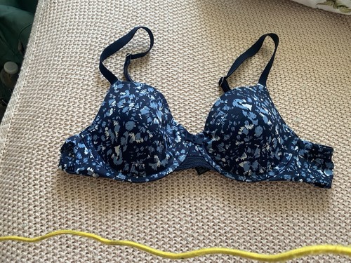 Blue floral underwired - blue,