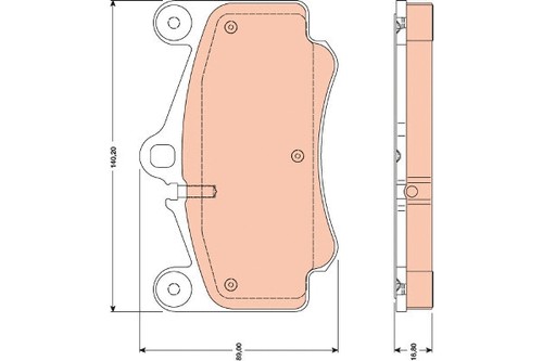 Front brake pad set disc - brake,