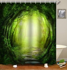 Green Forest Shower Curtain