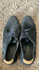 Mens Taylor and Wright navy blue real suede shoes size 10 (bargain) (USED ONCE)