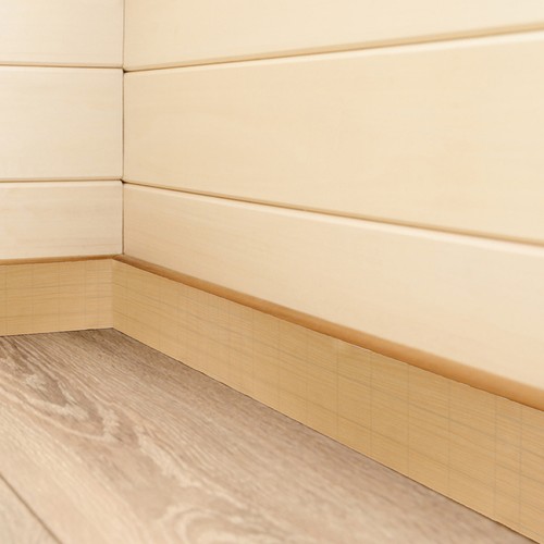 Peel and stick baseboard - and,