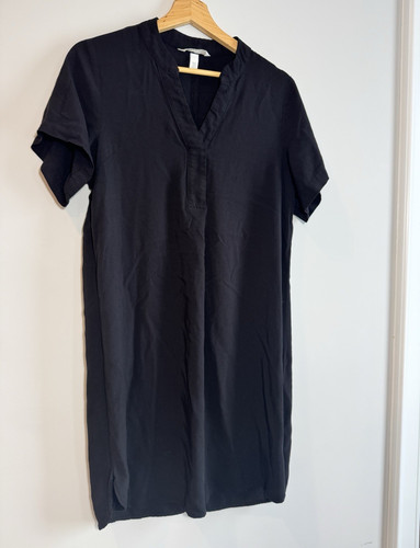 Women black solid - women's, v-neck