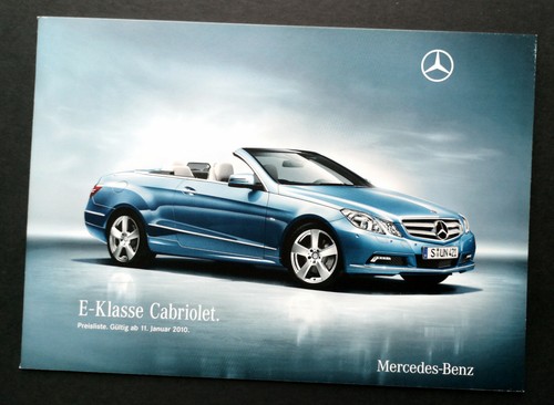 Mercedes brochure class - mercedes, e-class