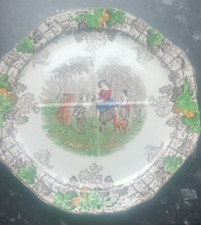Vintage Copeland Spode Byron 10" Divided Sandwich Plate Series No 2