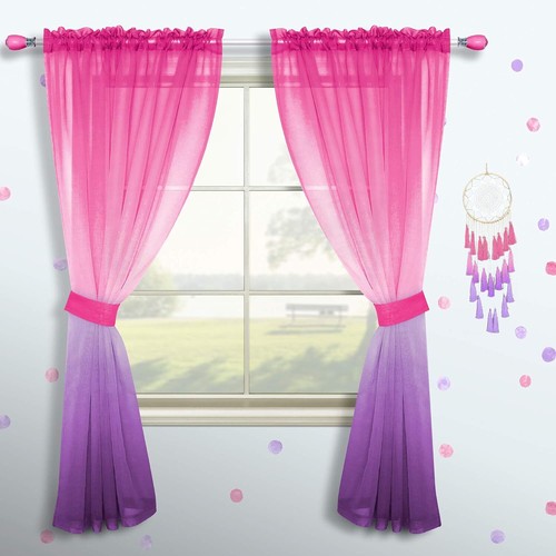 Pink and purple curtains for - curtains,