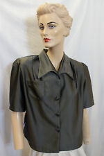 Womens 1940's 50s Blouse World War Two Land Girl Rockabilly RnR R&R Rockin