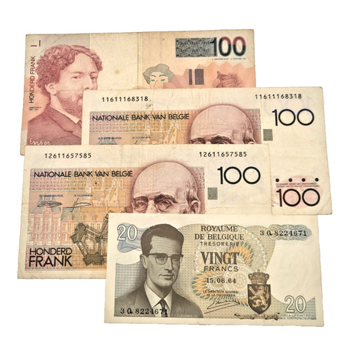 Belgium banknote lot - banknote, 100