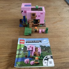 LEGO Minecraft 21170 the Pig House Building Set - With Instructions