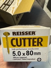 *LAST CHANCE*  JOB LOT Reisser 5 X 80mm Woodscrews. 16 X 200 Boxes. Brand New.