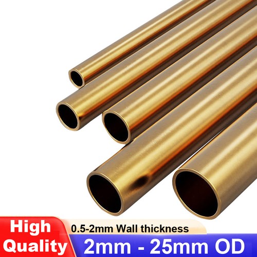 Brass round tube - round,