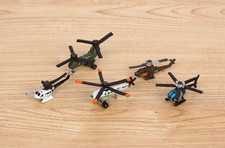 Vintage Galoob Micro Machines #26 Helicopter Collection, 5 Helicopters