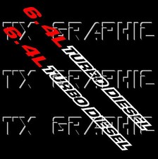 6.4 L LITER CC TURBO DIESEL