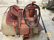 Western Leather  Barrel Horse Saddle Tack Set 10" to 18" Free Shipping