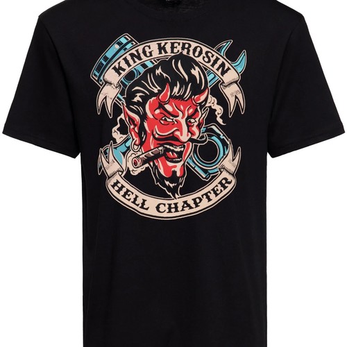 Bnwt king kerosin black t - xl,