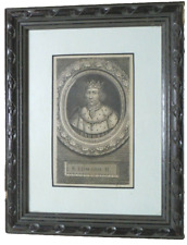 King Edward 11 18th century Georgian engraving by George Vertue
