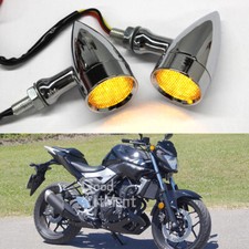 Chrome Motorcycle Turn Signal Blinker Indicator Light For Yamaha MT-01 MT-03 FZ6