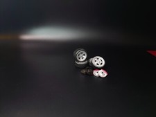 1/24 wolfrace slot mag wheels tires brake discs for diorama/diecast UNPAINTED