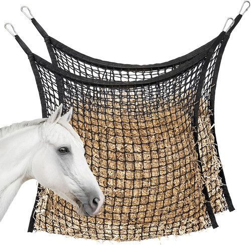 Slow feed hay nets - slow, horses