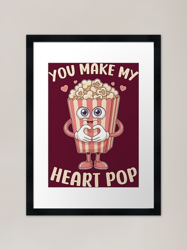 You make heart pop framed - heart,