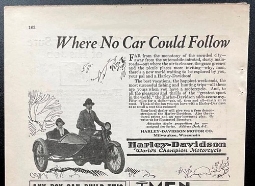 1922 harley davidson - davidson, w/sidecar
