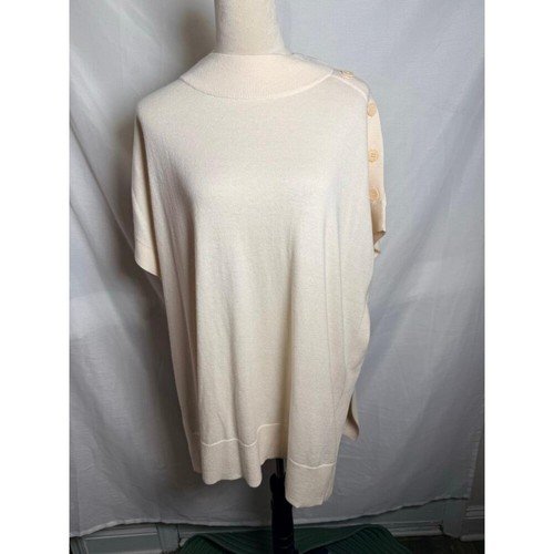 Cashmere blend poncho sweater - cashmere,
