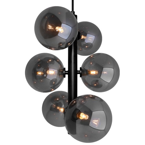 Cluster smoked grey glass - smoked,