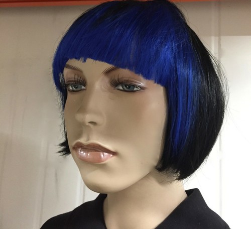 Women blue black bob - &, style