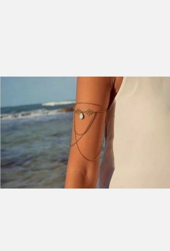 Arm chain cuff braelett bangle - chain,