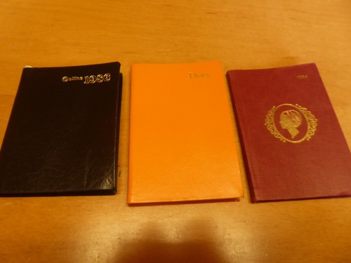 Old unused pocket diaries - 3,