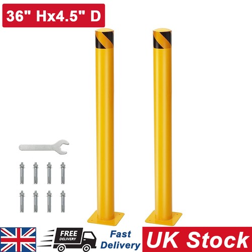 Pack yellow safety bollards - 2,