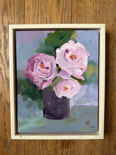 Vintage still life oil - vintage,