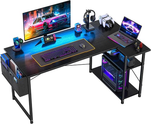 Gaming office shaped desk - &,