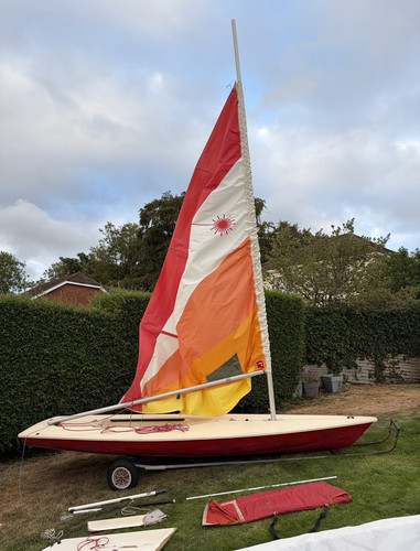 Laser dinghy sailing - dinghy,