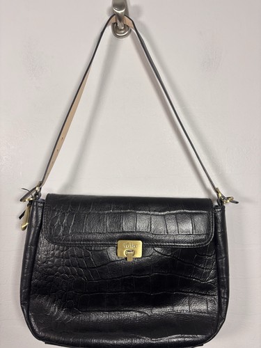 Tula black leather crossbody - leather,