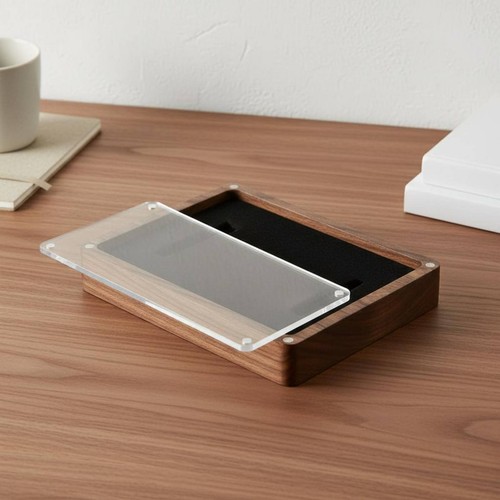 Walnut medal box solid wood - walnut,