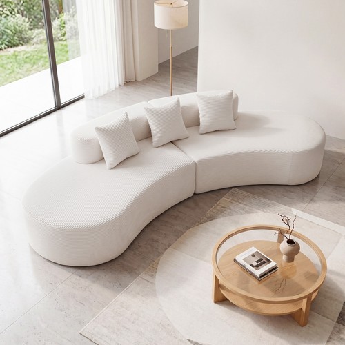 305 curved sectional sofa - 305.5,