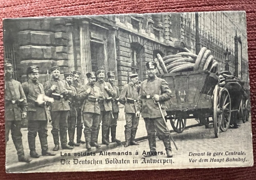 Antique postcard ww1 german - antique,