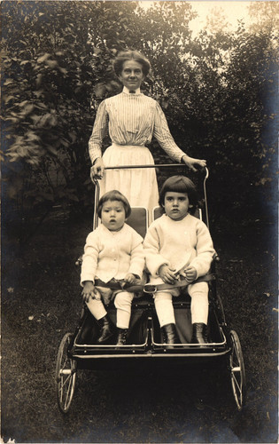 Antique rppc postcard children - antique,