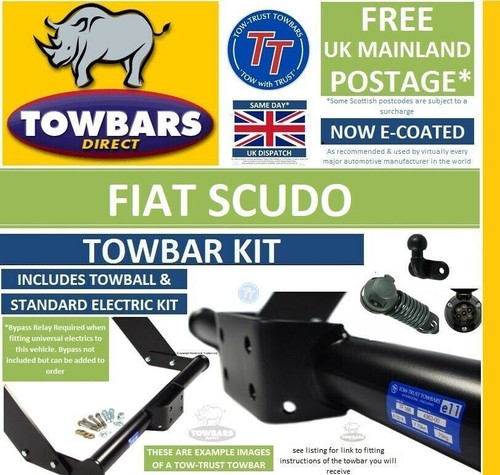 Flange towbar for - fiat, scudo